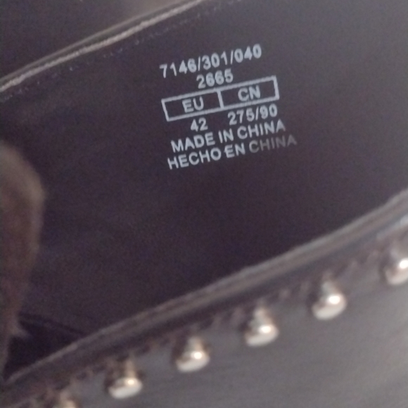 NWOT Zara Trafalac Size 11 Studded Ankle Boots - Picture 9 of 11